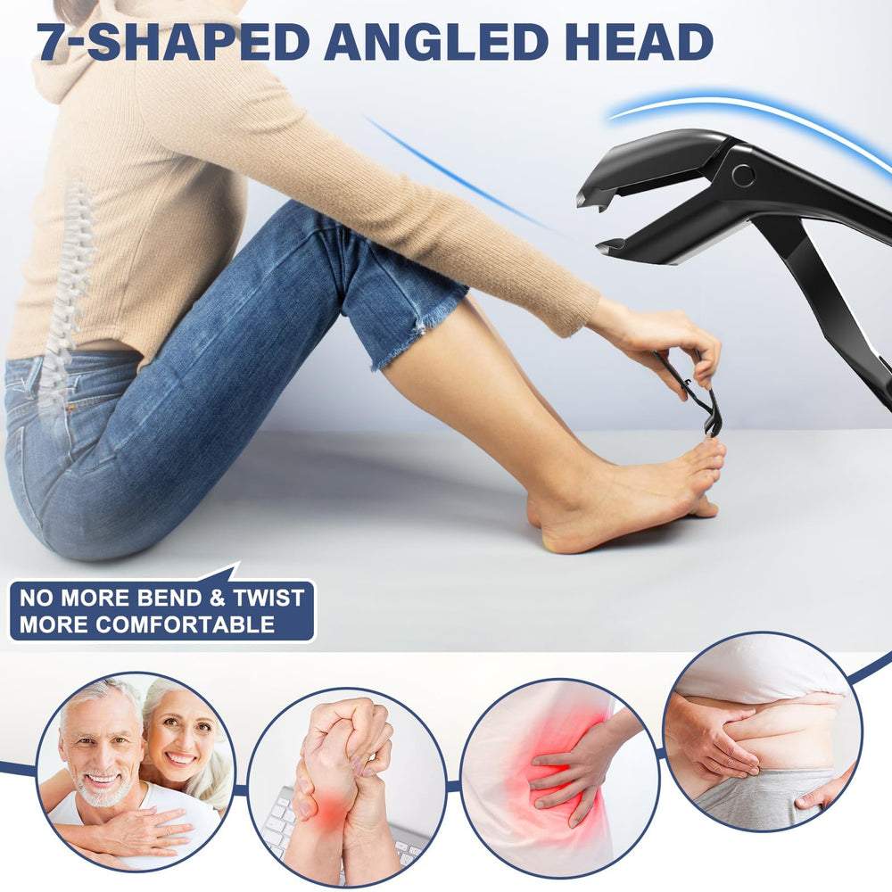 DRMODE angled head clipper with ergonomic design for easier trimming.