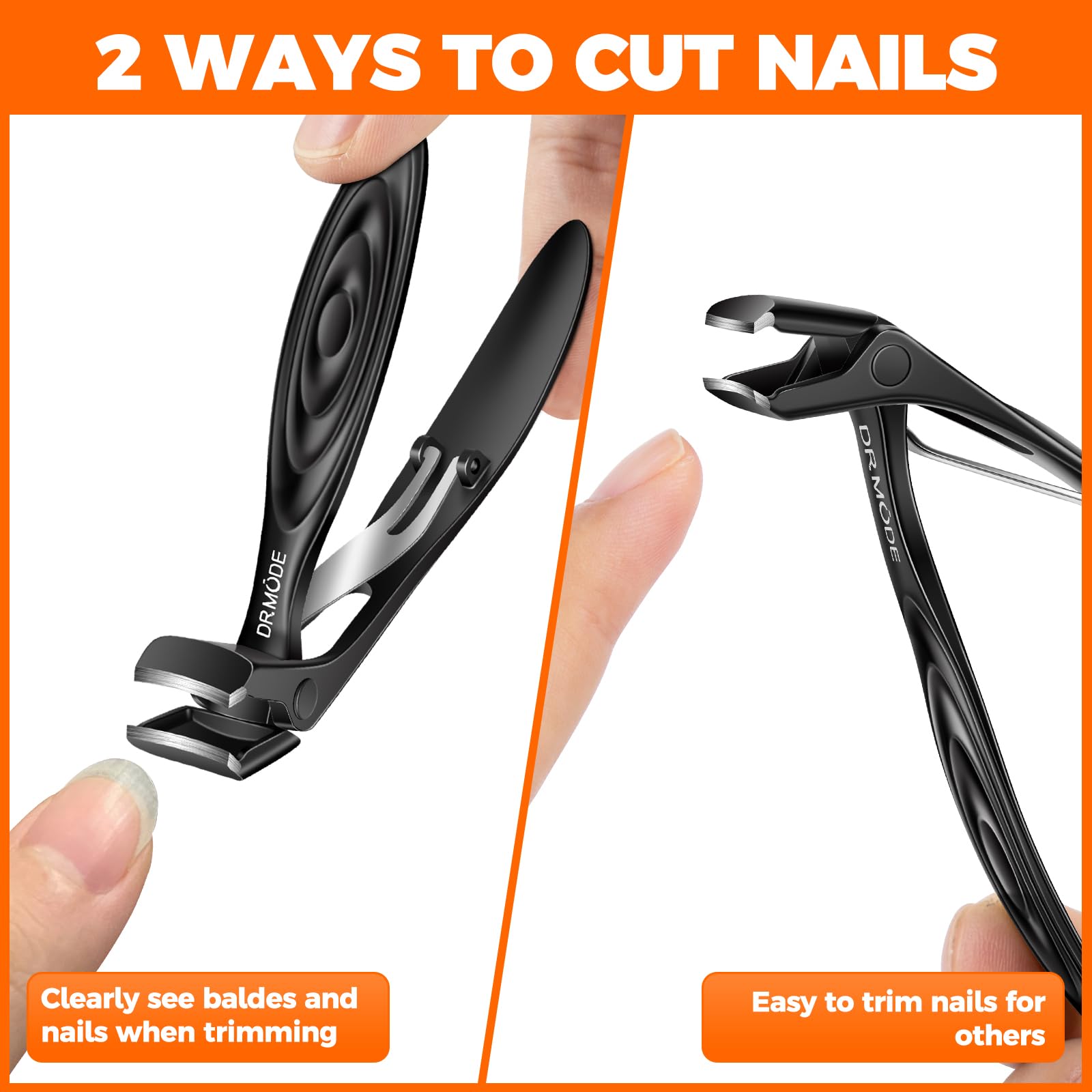 DRMODE anti-slip handle aids secure grip during clipping
