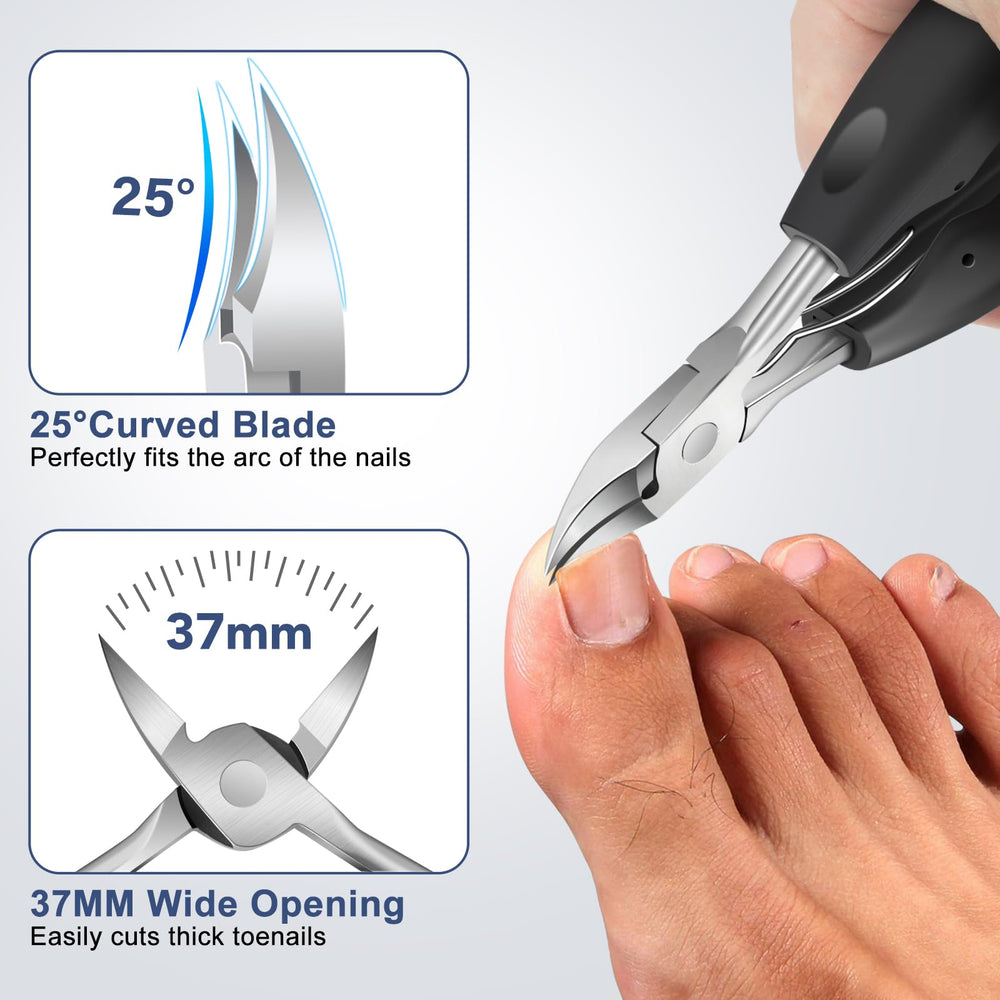 DRMODE extra-wide opening clippers reach 16mm for tough nails