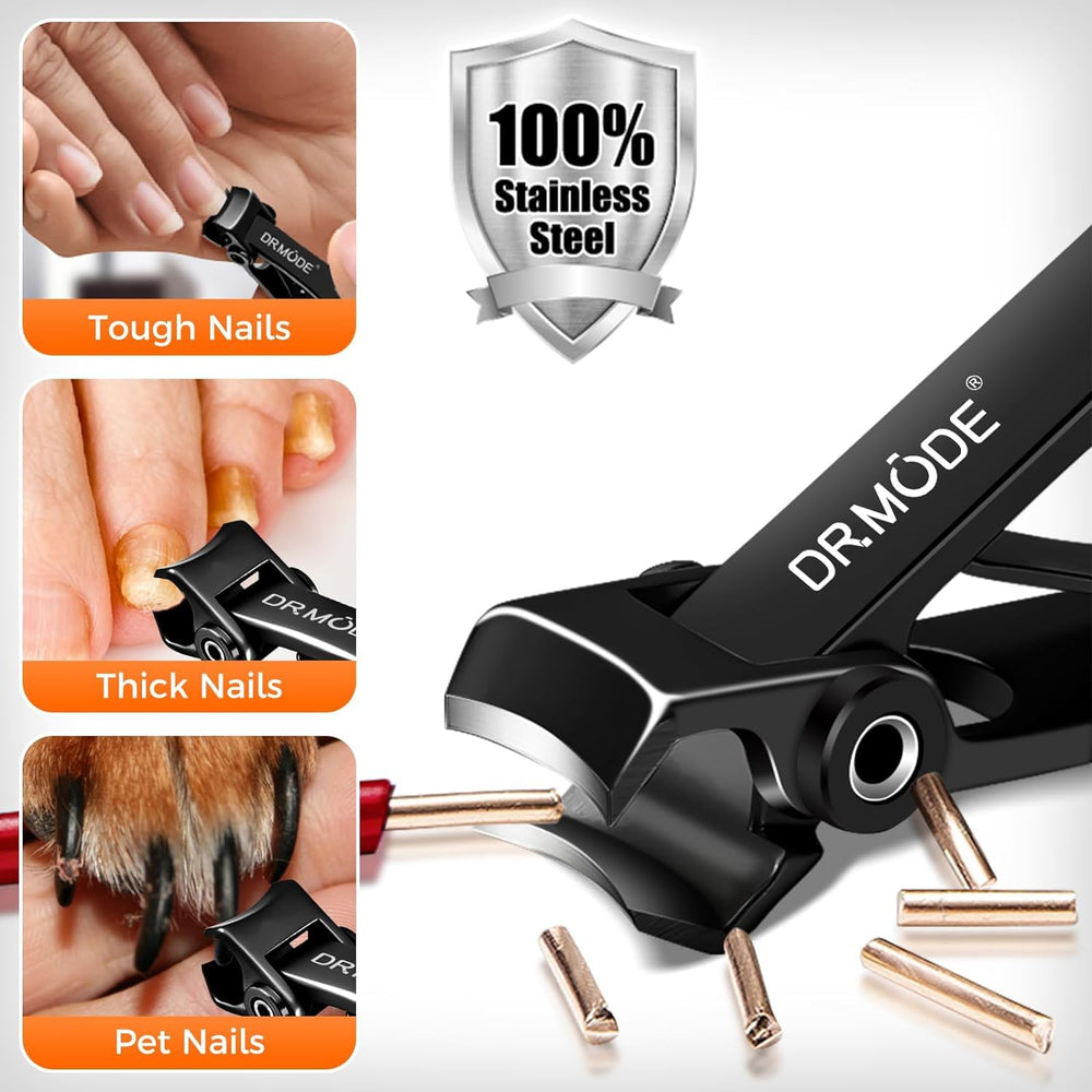 DRMODE heavy-duty large nail cutter for powerful, controlled cuts