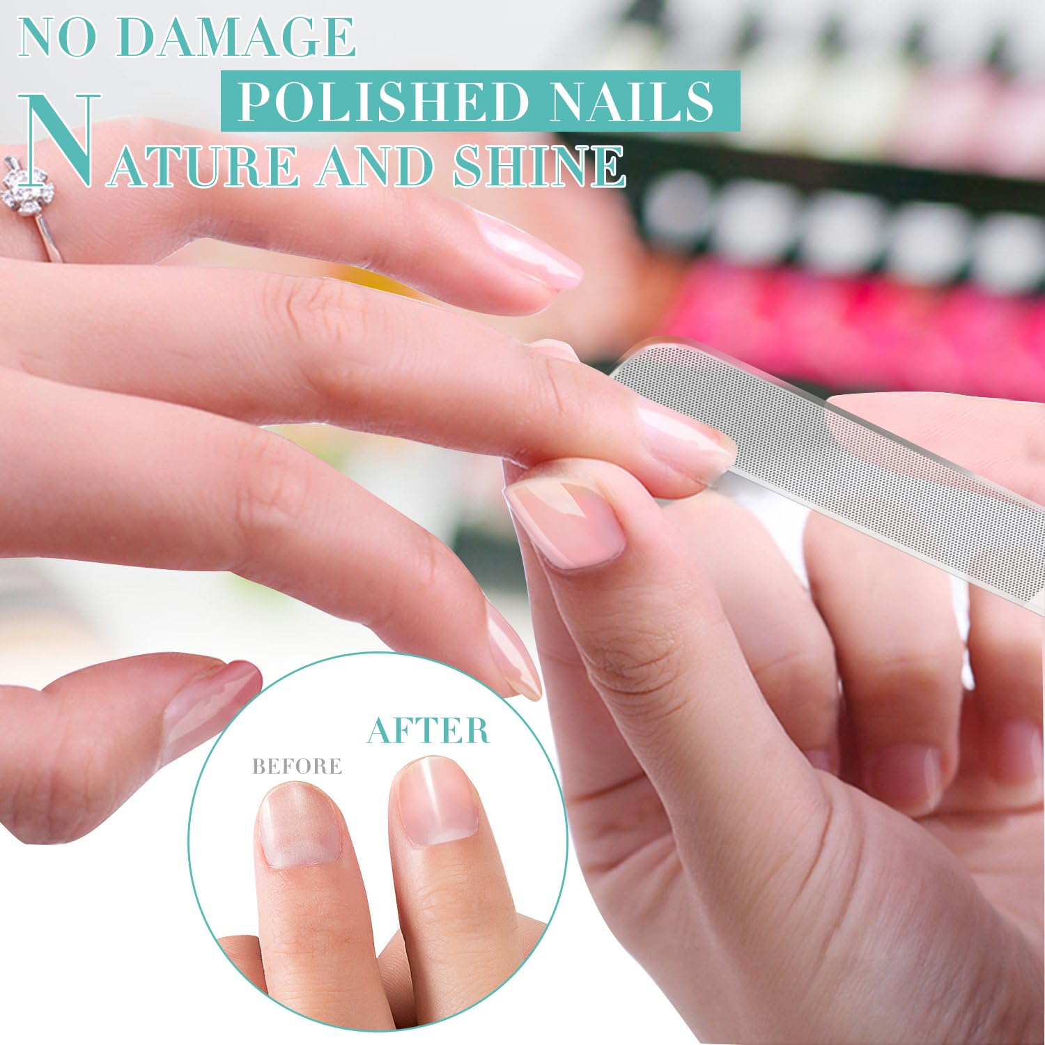 DRMODE nano nail shiner in black offers safe, smooth edges
