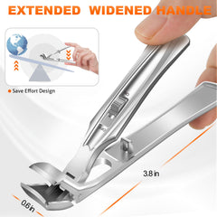 DRMODE nail clipper catcher system keeps clippings contained