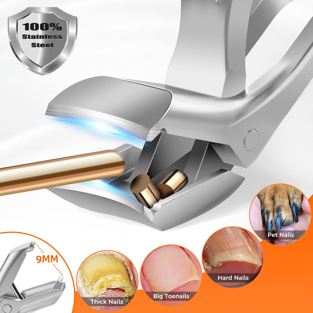 DRMODE long-handle toenail clipper reduces effort during trimming