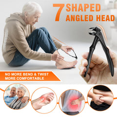 DRMODE toenail clippers long handle provides comfort and control during nails
