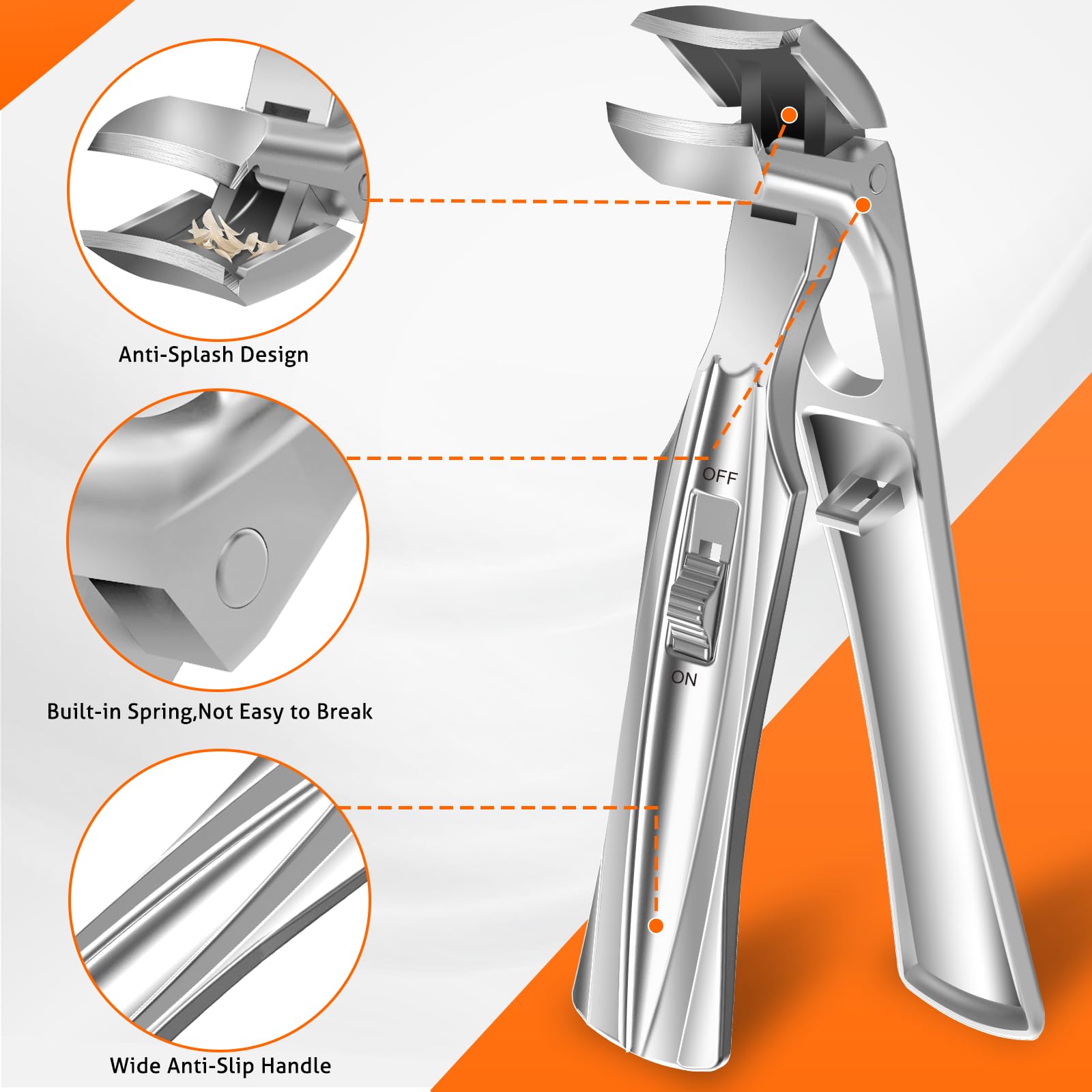 DRMODE non-slip handle provides secure grip during use