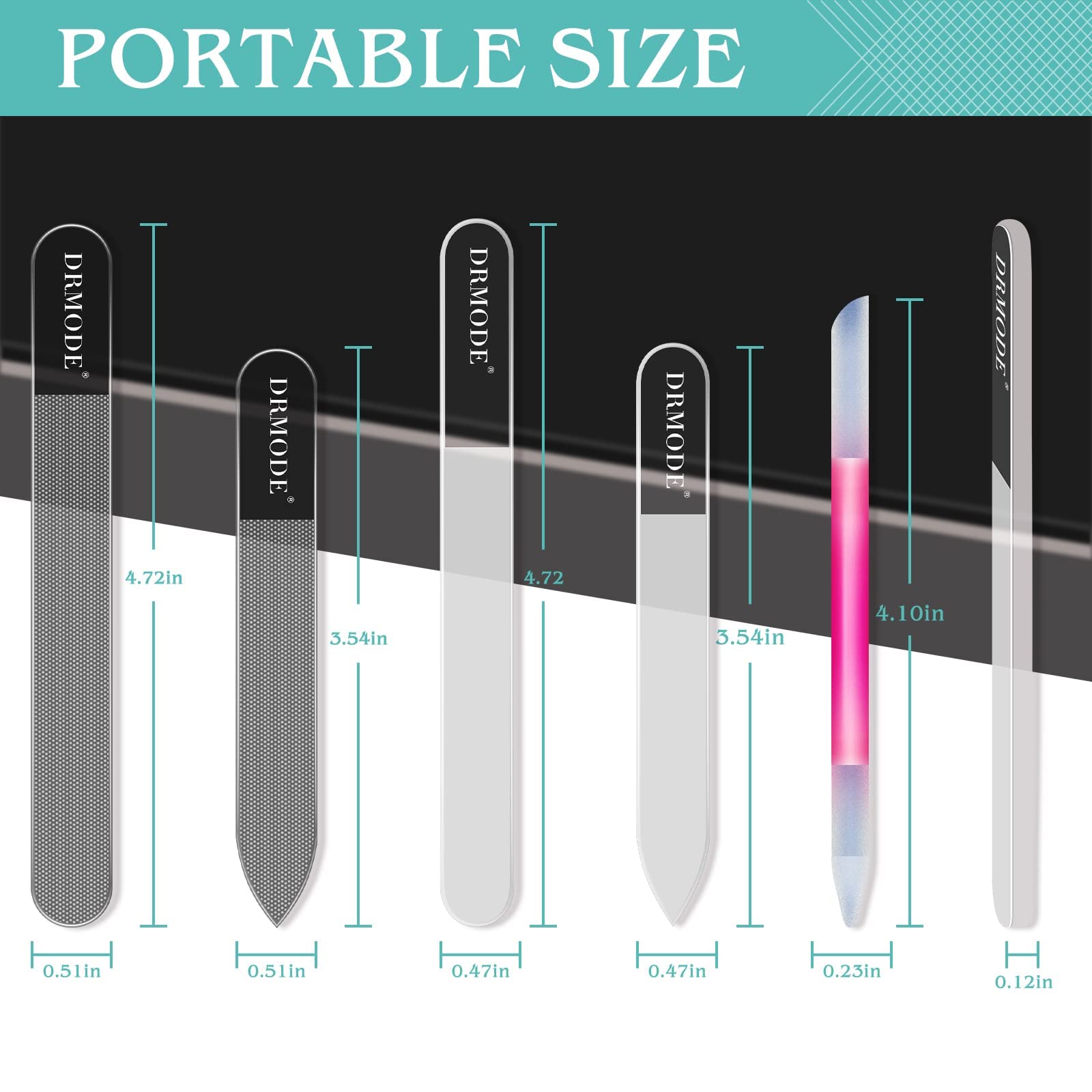DRMODE travel-ready kit with case for on-the-go nails.