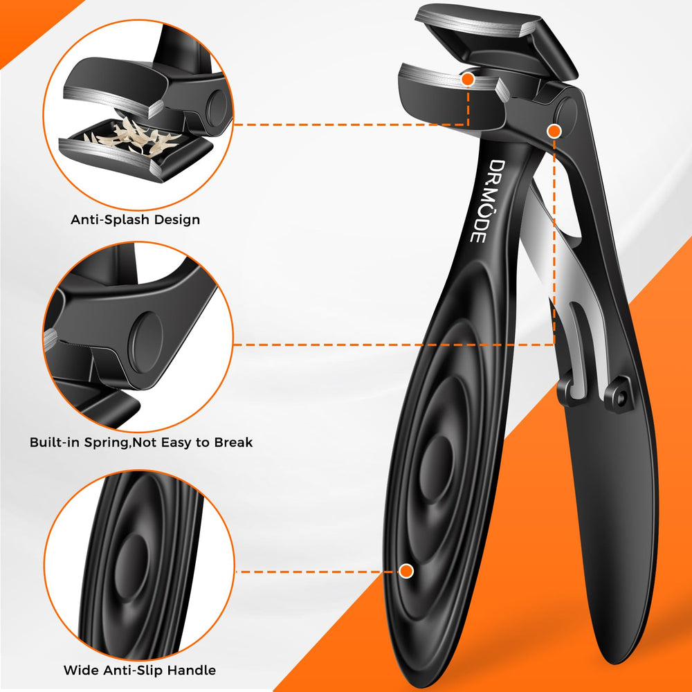 DRMODE wide jaw opening nail clippers simplify thick nails