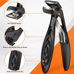 DRMODE wide jaw opening nail clippers simplify thick nails