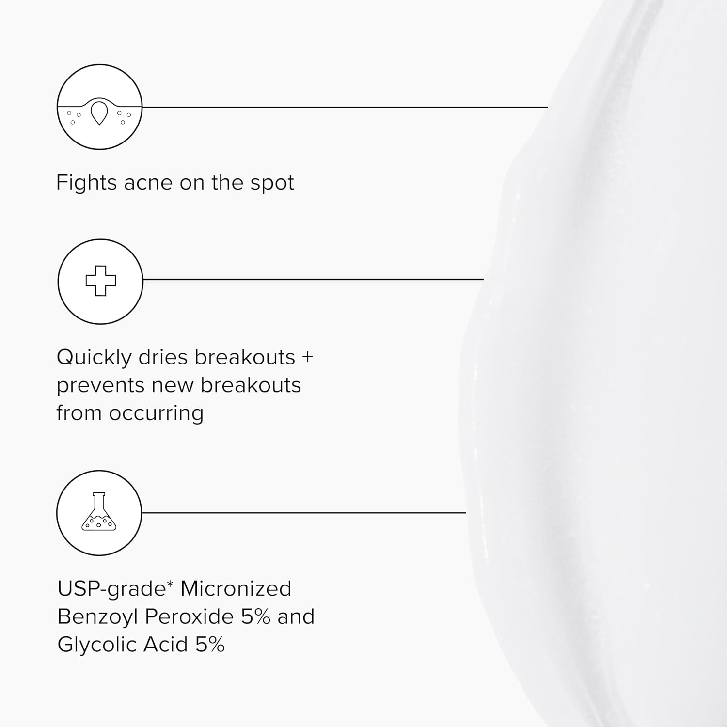 DRMTLGY serum pump close-up showing precise application on a breakout.