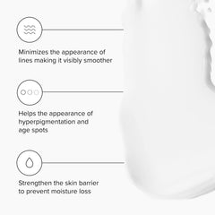 DRMTLGY ingredients close-up highlighting peptide complex and emollients