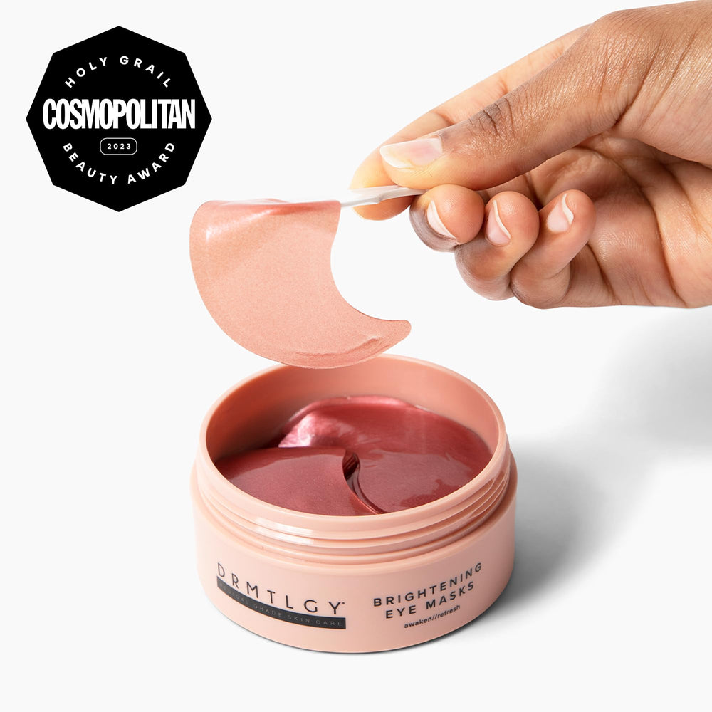 DRMTLGY Under-eye masks target dark circles for a brighter look.