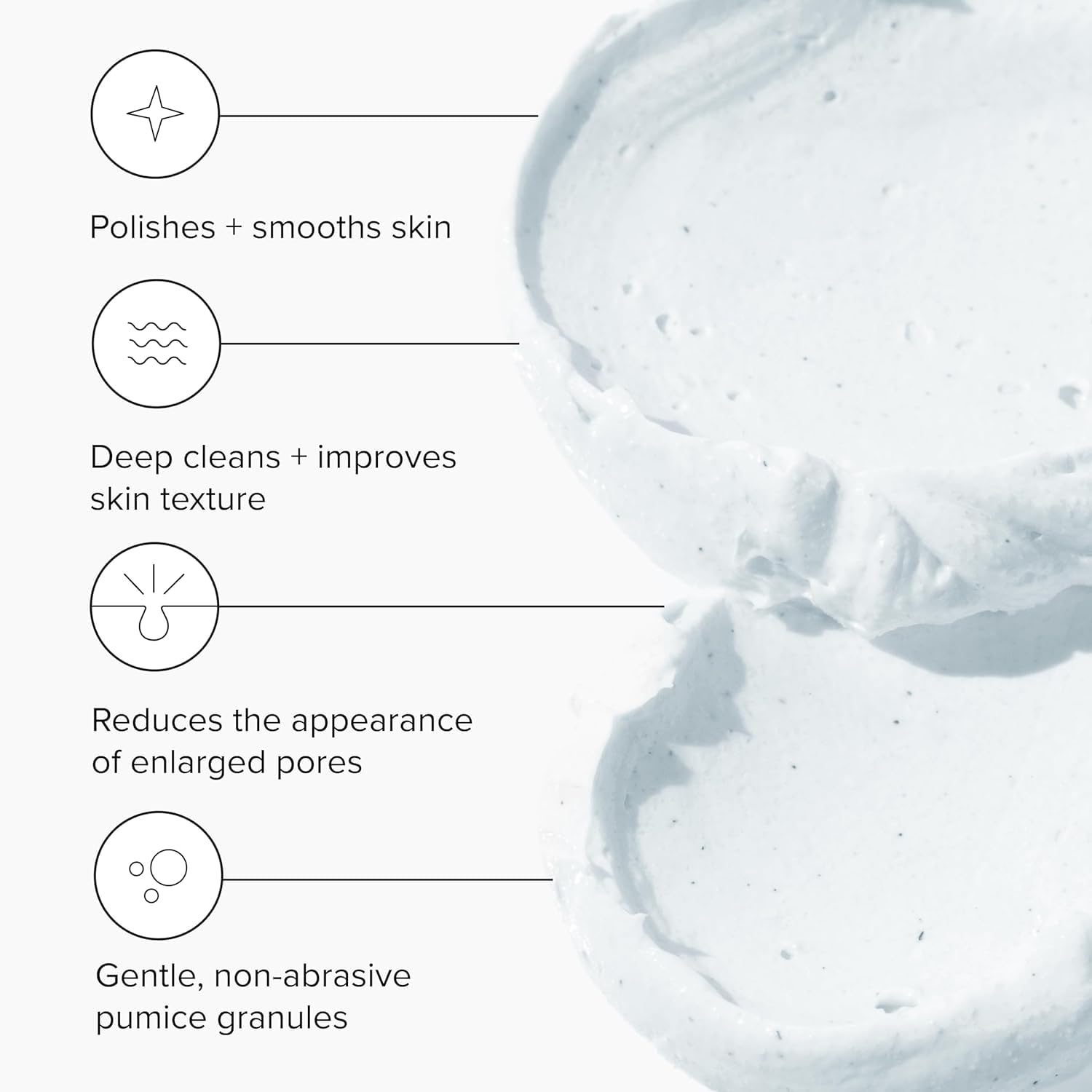 DRMTLGY exfoliating scrub hand-application demonstrating easy exfoliation at home