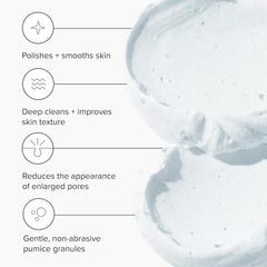 DRMTLGY exfoliating scrub hand-application demonstrating easy exfoliation at home