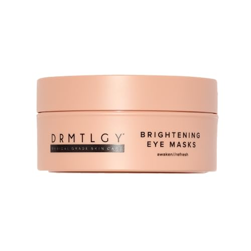 DRMTLGY Eye patches with caffeine provide cool depuffing effects around the eye.