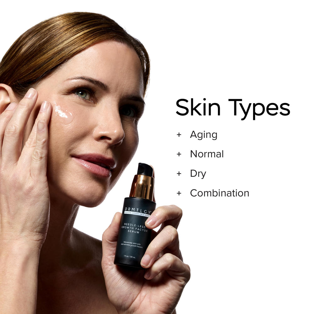 DRMTLGY lightweight formula dries down quickly on skin.