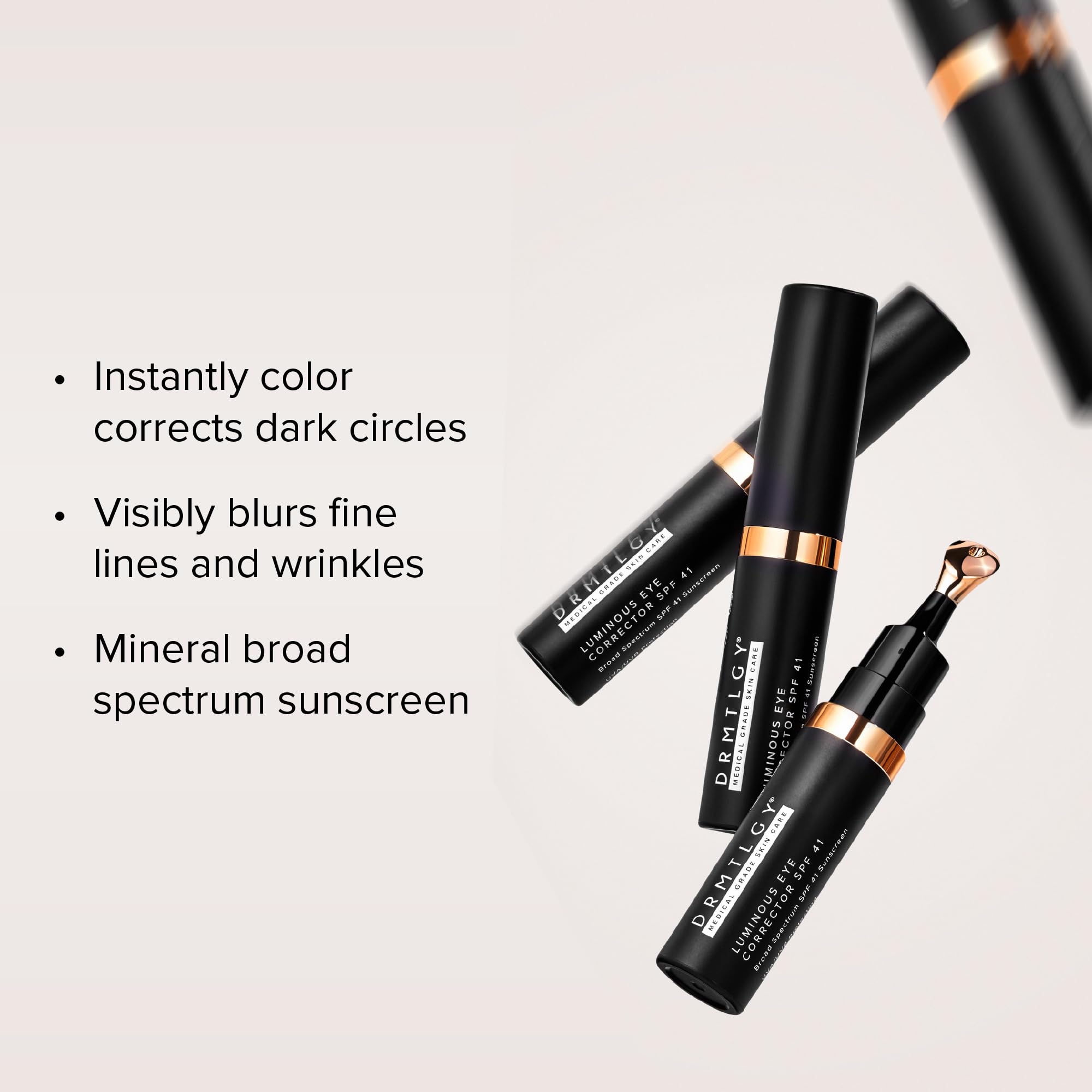 DRMTLGY Luminous Eye Corrector crease-resistant finish under makeup