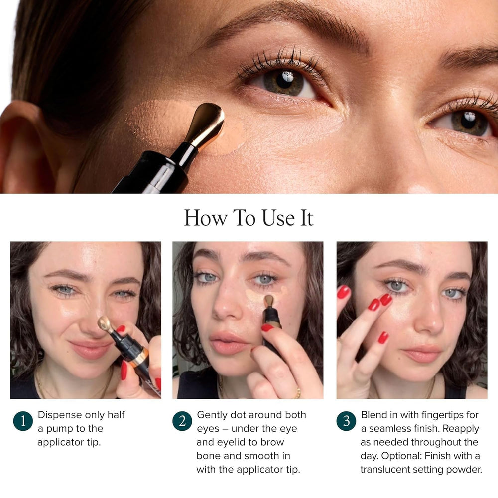 DRMTLGY Luminous Eye Corrector hydration glow on skin