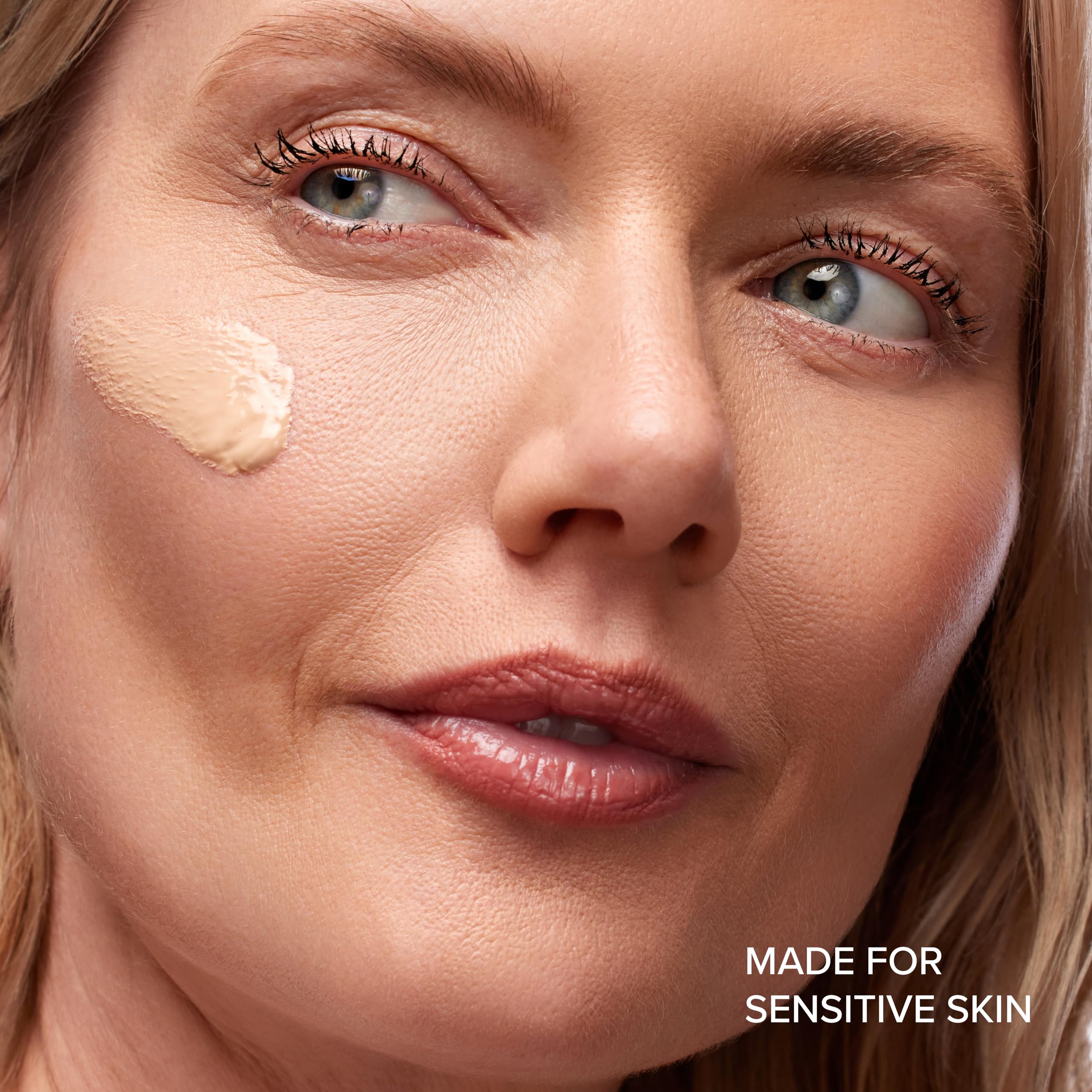 DRMTLGY moisturizer texture on skin reveals dewy, hydrated finish.