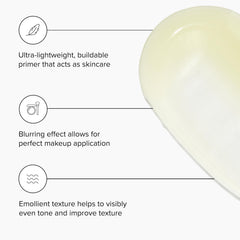 DRMTLGY No.1 primer texture closeup demonstrates a silky, lightweight formula.