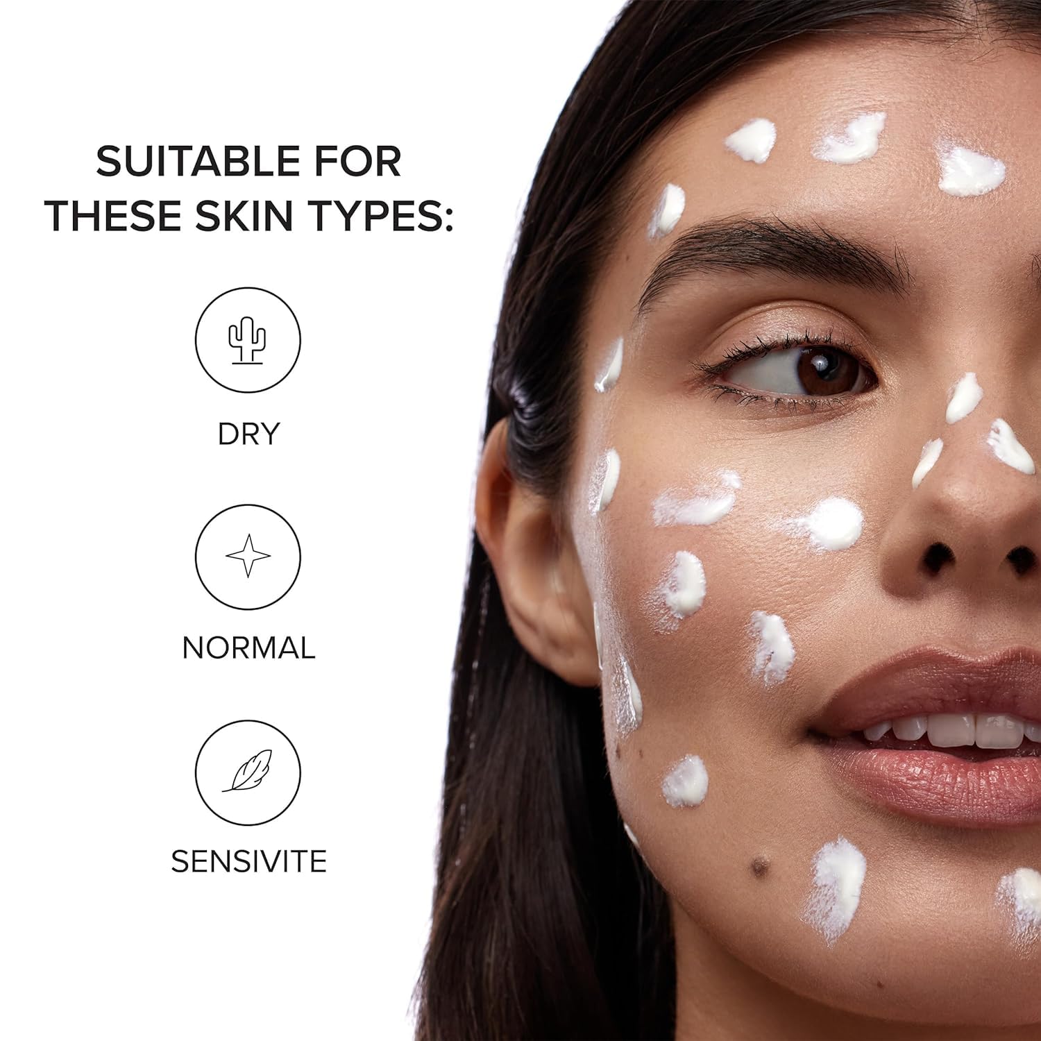 DRMTLGY Peptide Night Cream after-use skin looks fresh and balanced.