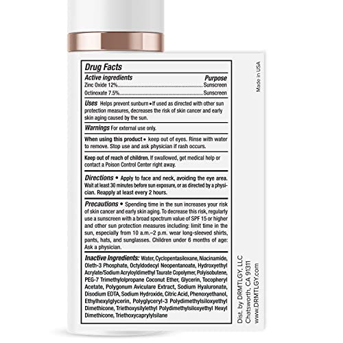 DRMTLGY SmrtSun SPF 45 with Hyaluronic Acid hydration feature.