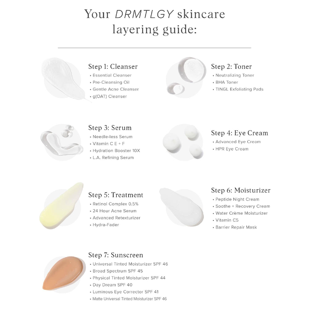 DRMTLGY toner packaging hints vitamins C and E benefits