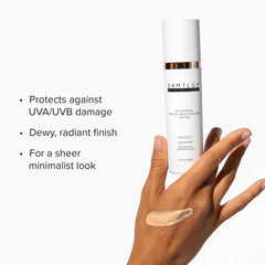 DRMTLGY Universal Tinted Moisturizer SPF 46 close-up texture reveals creamy hydration
