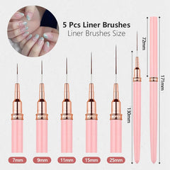Dr.nail dual tipped sculpture pen for creating dimensional nail designs.