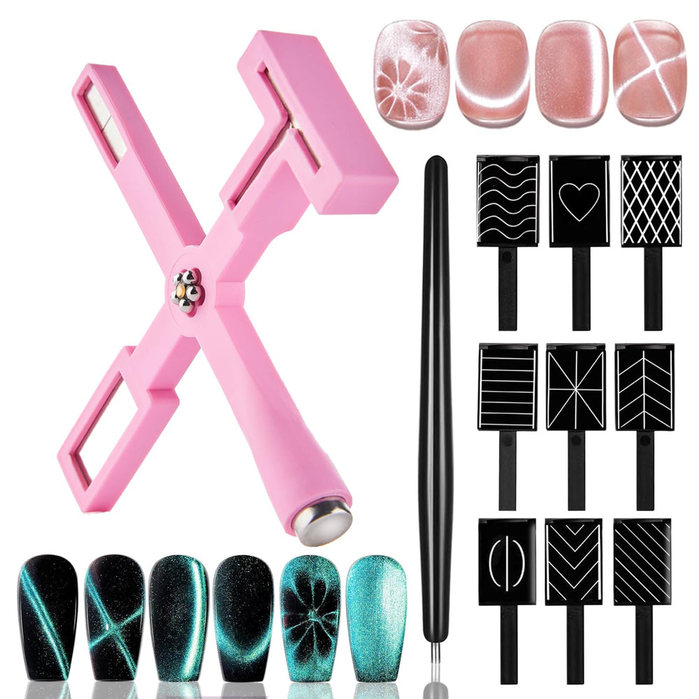 Dr.nail imán ojo de gato, set de 11 piezas para efectos deslumbrantes