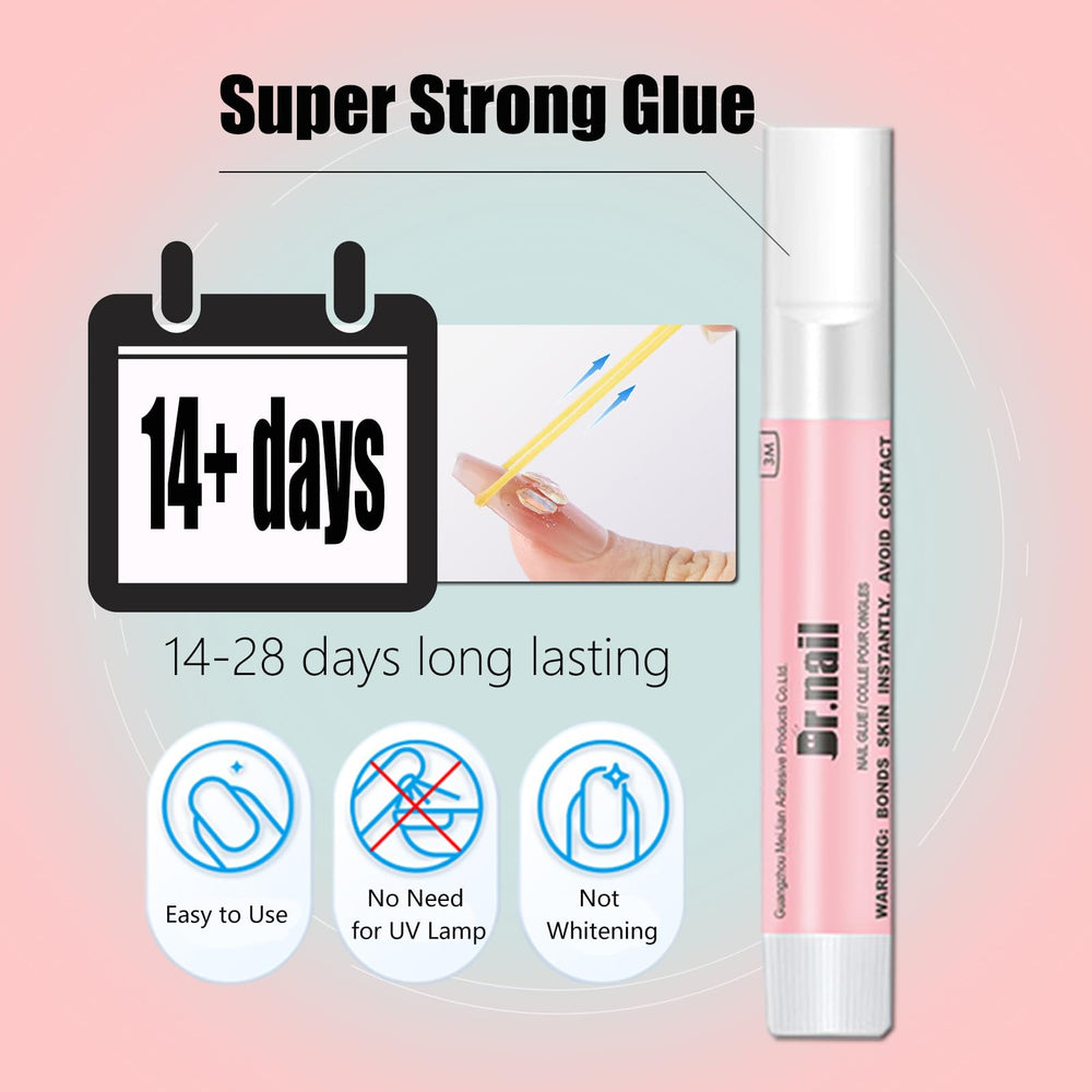 Dr.nail, tubo de pegamento de 2 g para uñas.