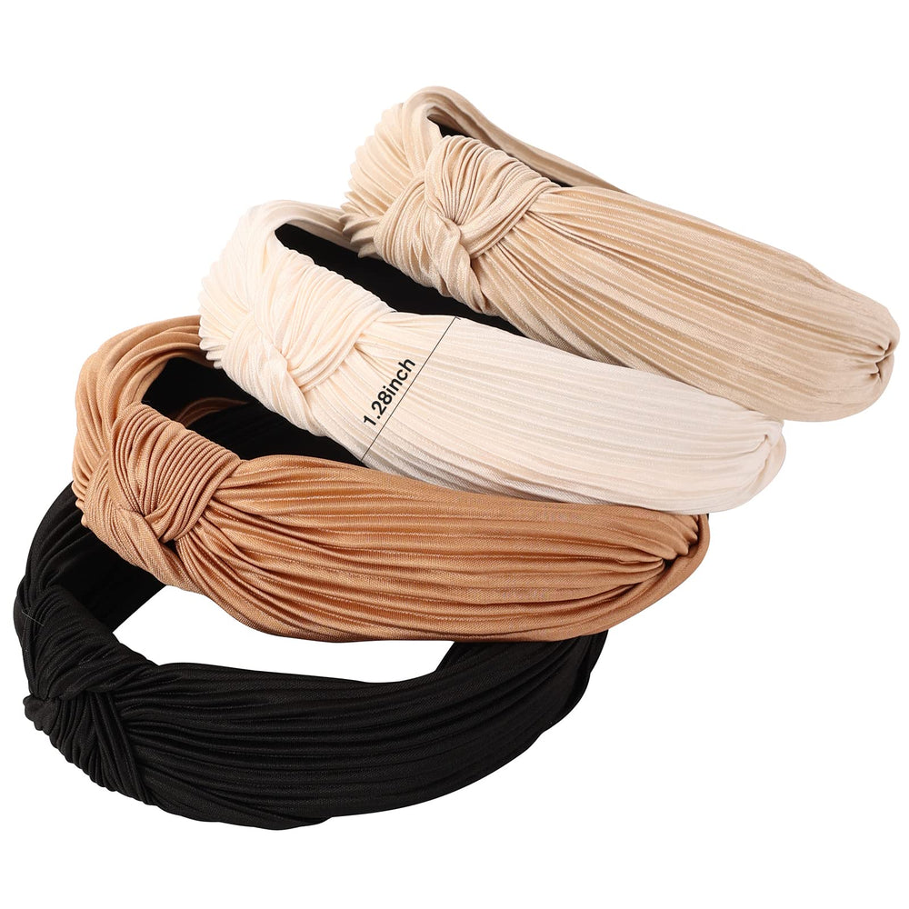 Drnytunk diadema anudada caqui, vista cercana para combinar con outfits casuales.