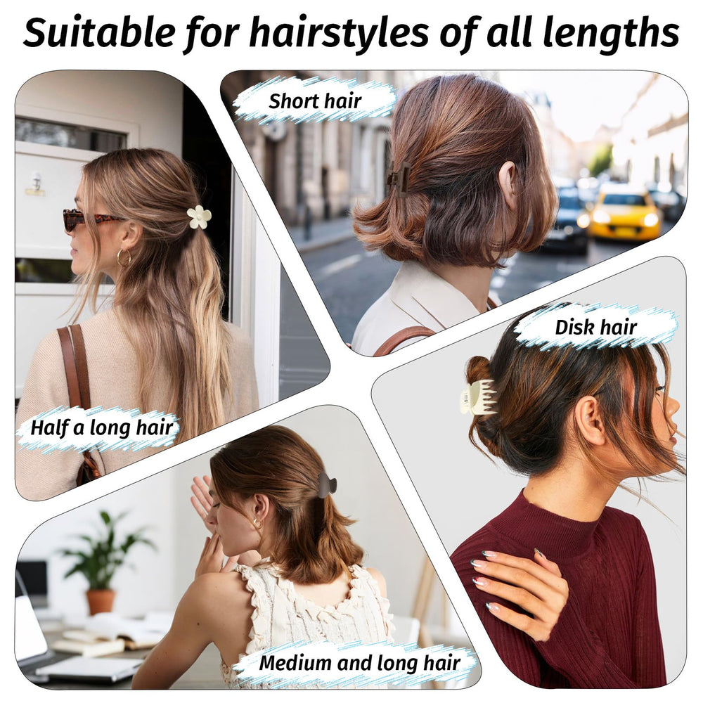 Drnytunk pinzas antideslizantes para cabello, agarre seguro durante el día.