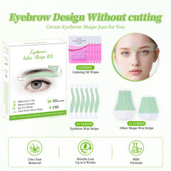 Dr.Okay precision eyebrow strips enable arch-friendly shaping.