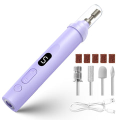 Droyek electric nail drill with LED light for precise at-home manicures