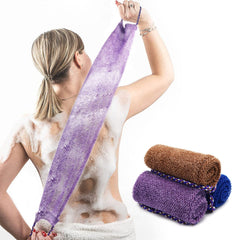 Dr.Pedi African Net Sponge blue handle for easy grip and thorough cleansing.