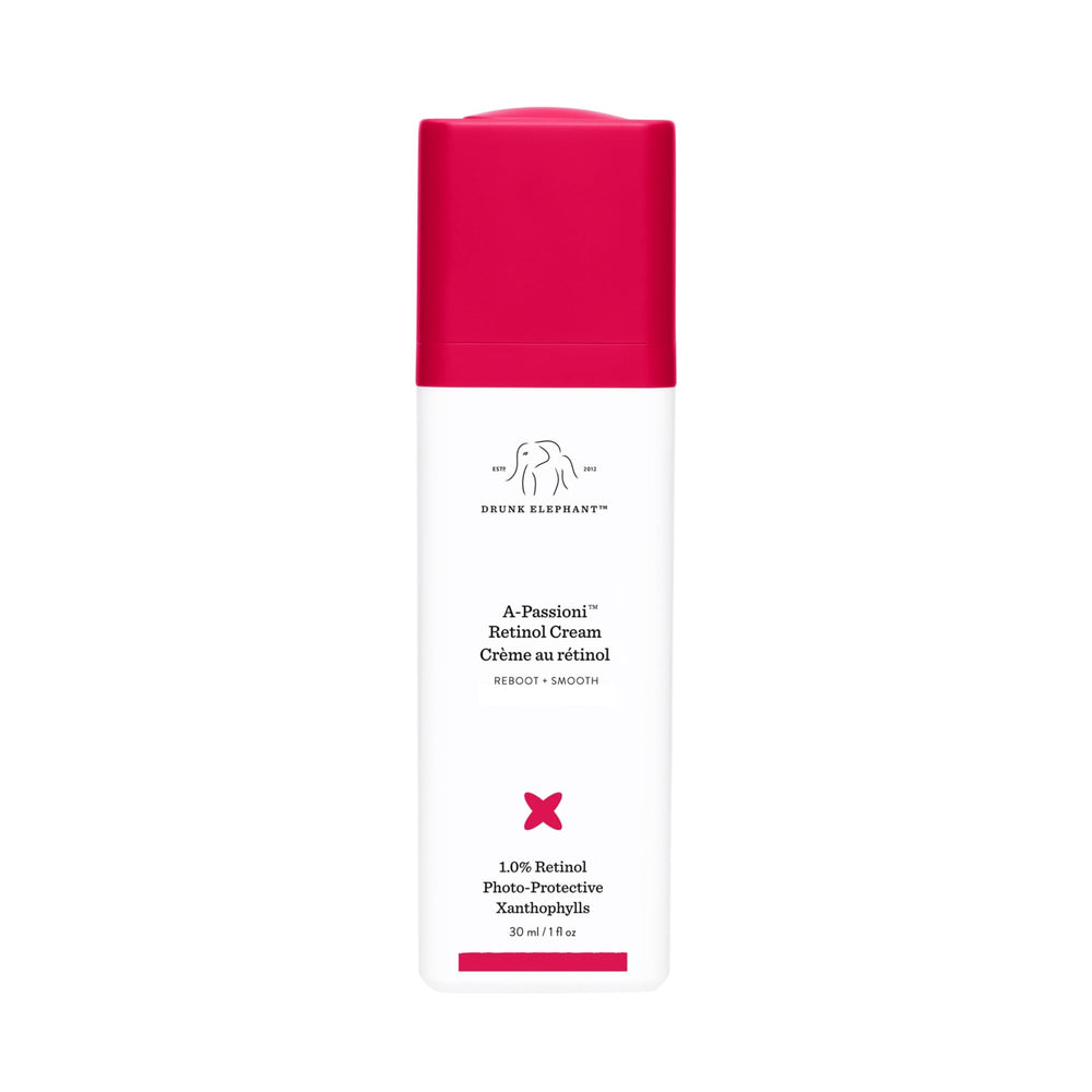 Drunk Elephant A-Passioni: bote de crema con retinol al 1% para textura suave.
