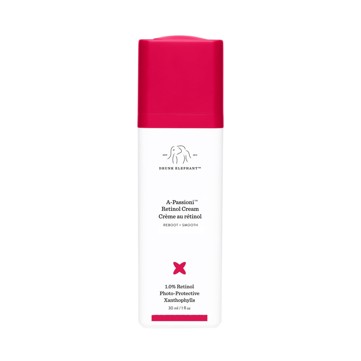 Drunk Elephant A-Passioni: bote de crema con retinol al 1% para textura suave.