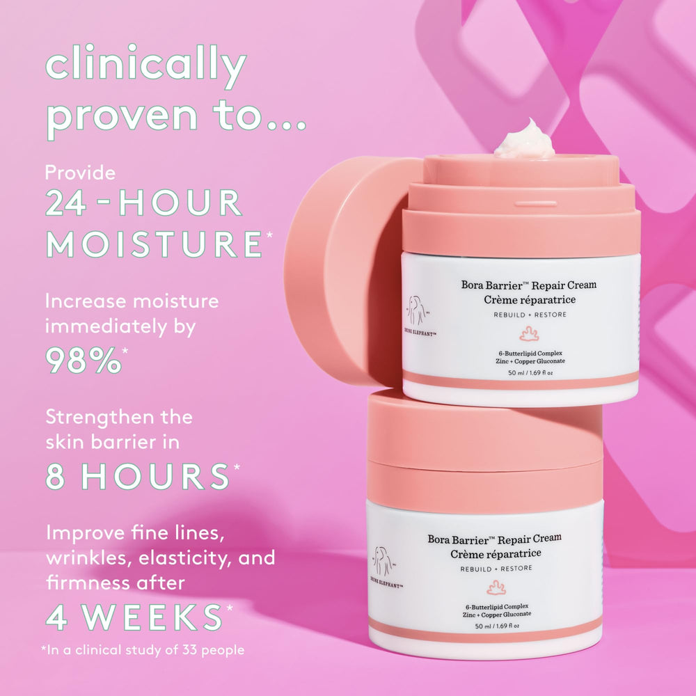 Packaging highlights clean clinical skincare and fragrance-free formula
