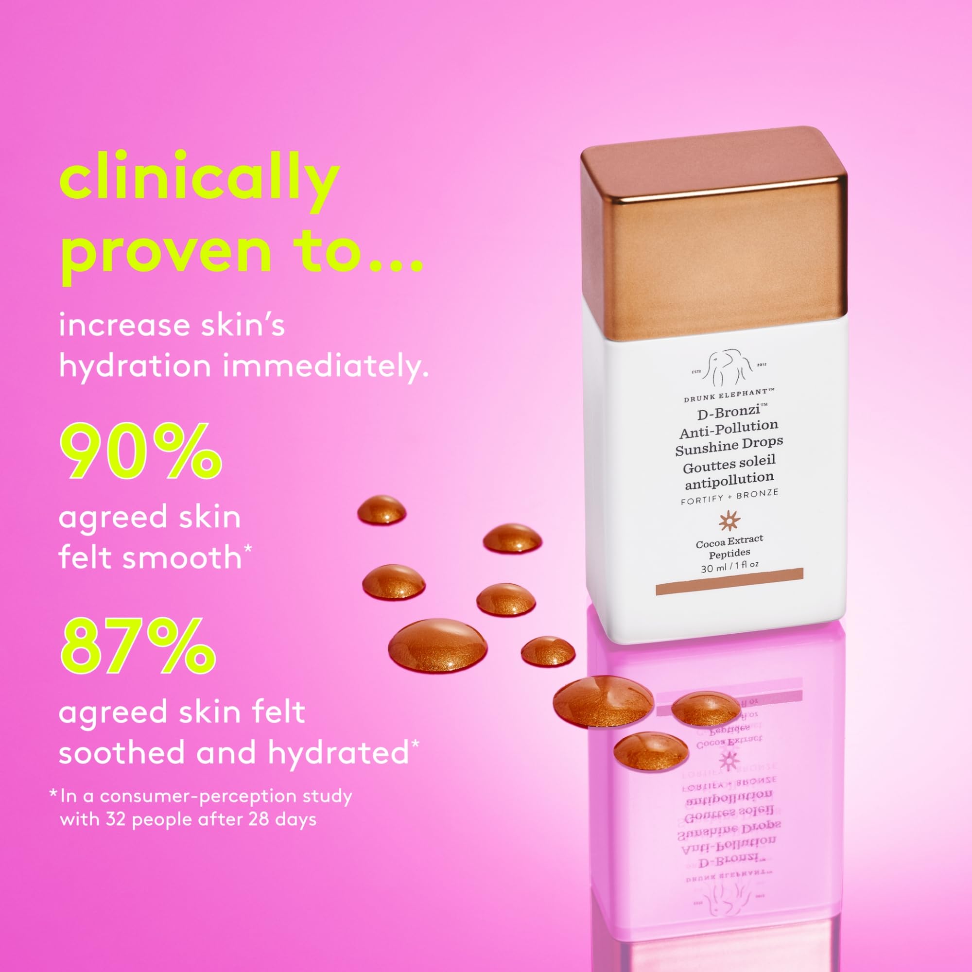 D-Bronzi Sunshine Drops mixed with moisturizer to create a subtle glow