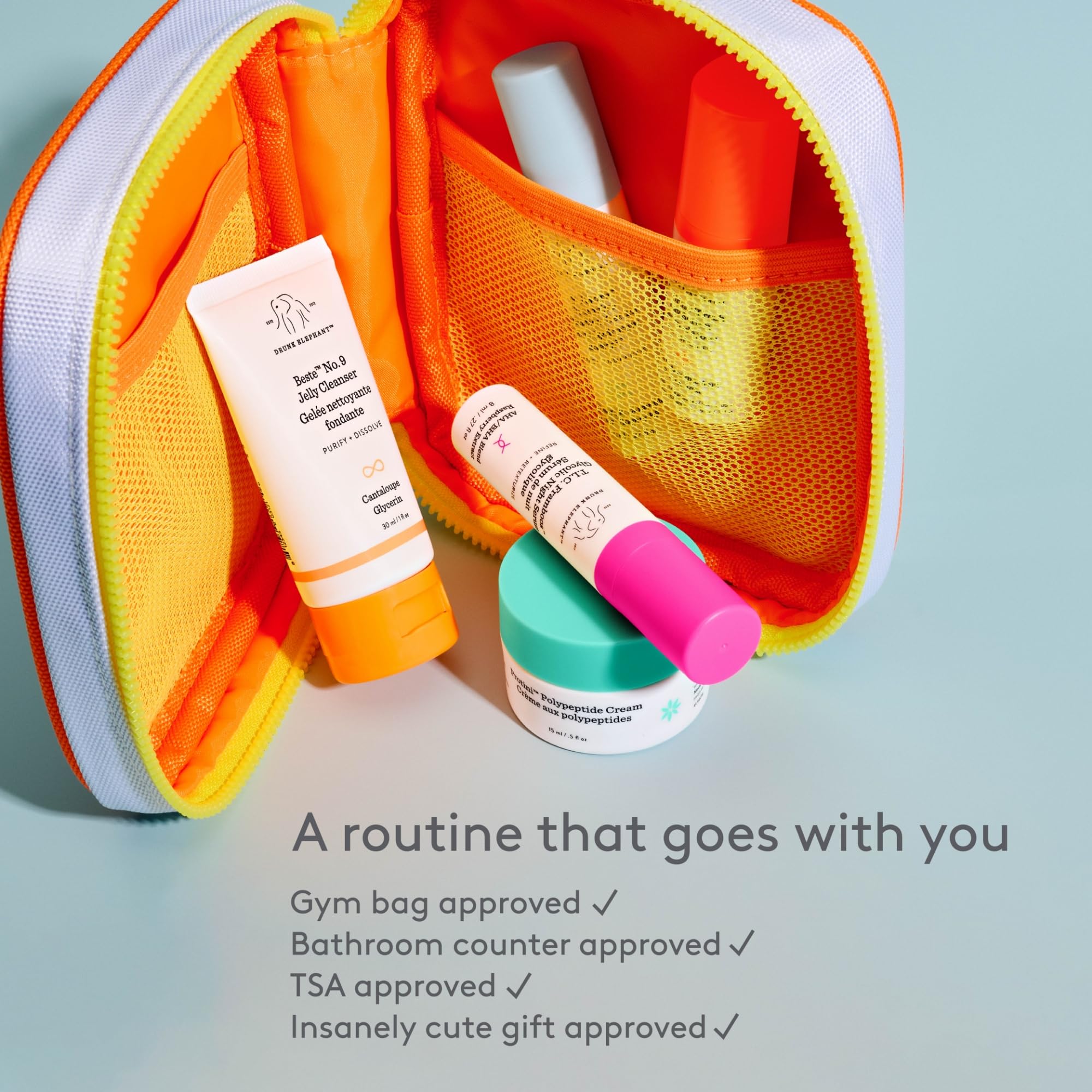 Drunk Elephant Beste No.9 travel-size cleanser for gentle cleansing