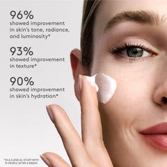 Drunk Elephant Protini Polypeptide Cream being applied to skin.