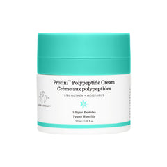 Drunk Elephant Protini Polypeptide Cream bottle shows premium packaging and daily hydration.