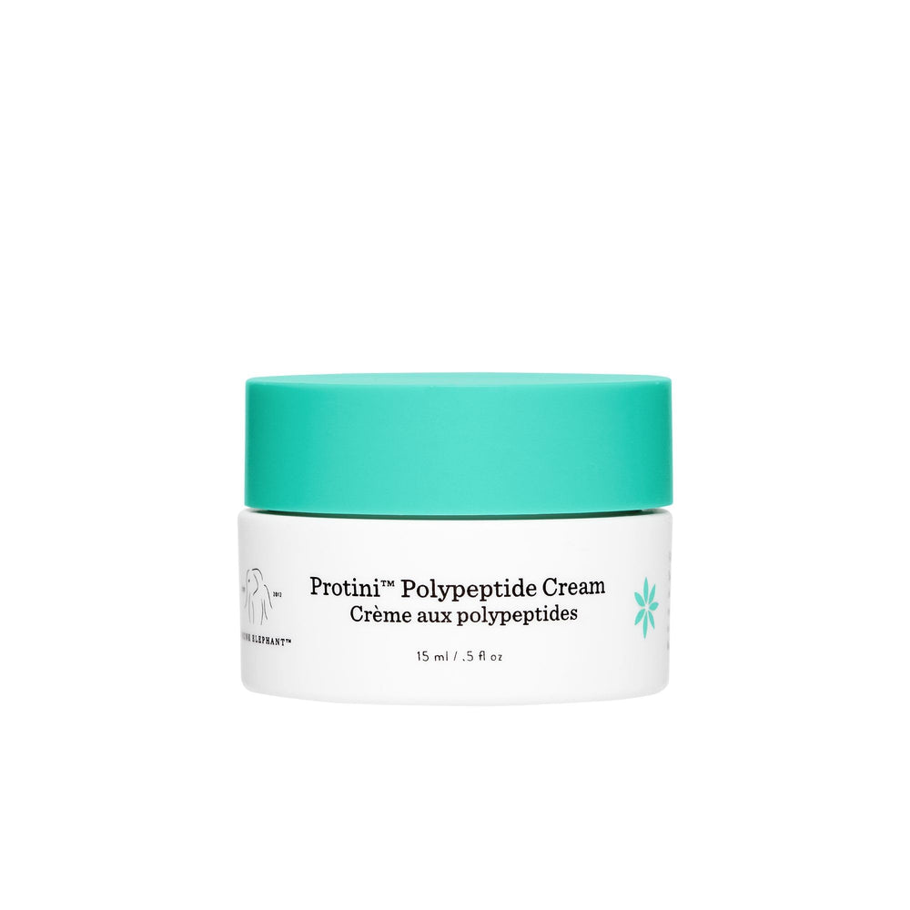 Drunk Elephant Protini Polypeptide Cream jar showing hydrating gel texture.