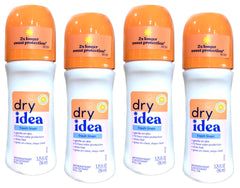 Dry Idea Fresh Linen roll-on bottle with a clean, long-lasting scent.