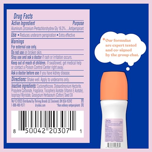 Dry Idea hypoallergenic formula designed for sensitive skin protection