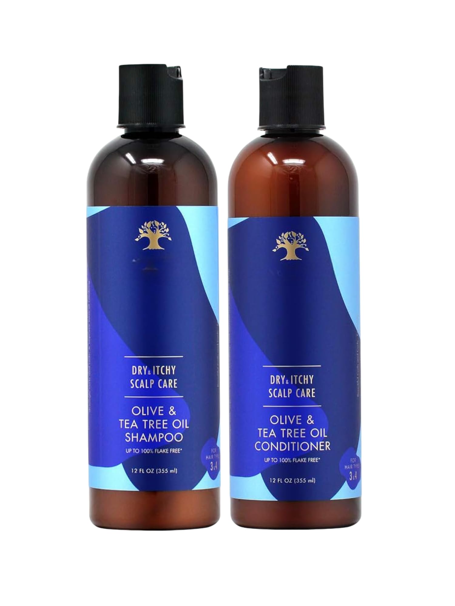 Dry & Itchy Scalp Care Shampoo bottle pouring, soothing scalp support and cleansing action.