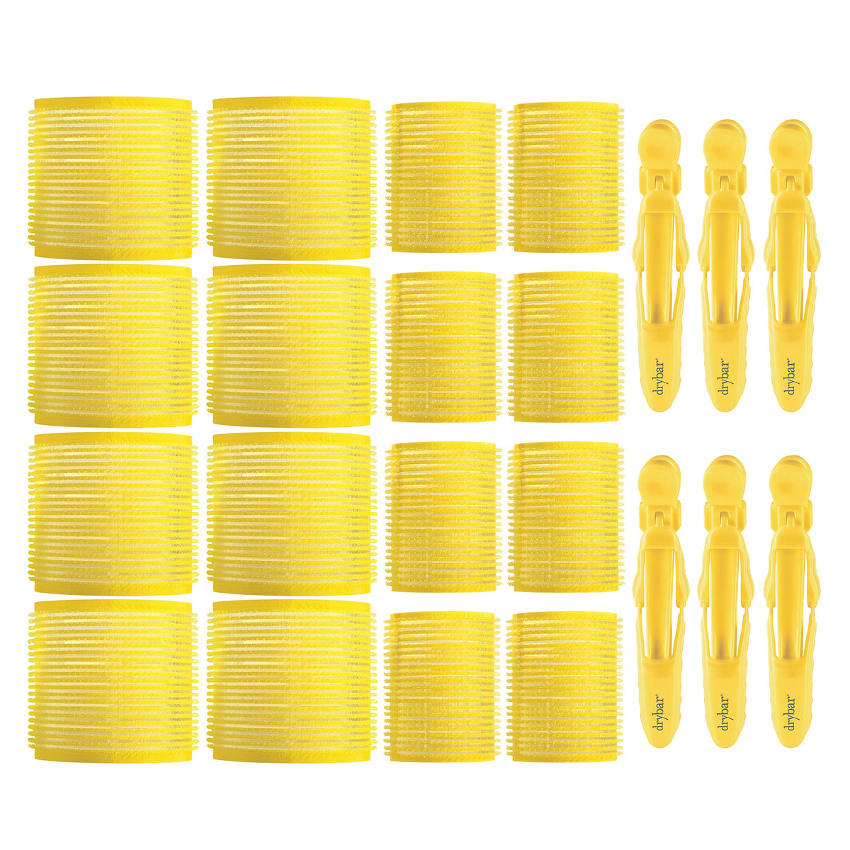 Drybar Big Hair Besties large rollers providing crown lift with gentle self-grip.