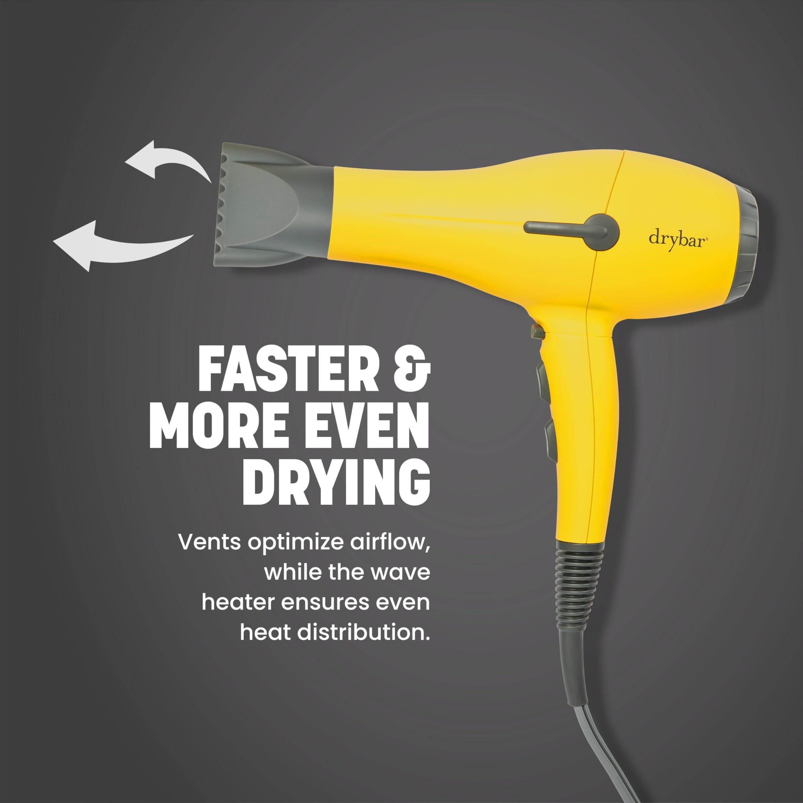 Drybar Buttercup in use delivering a salon-quality blowout at home