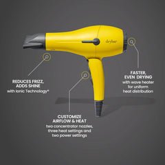 Drybar Buttercup features ionic technology for smoother, frizz-free results