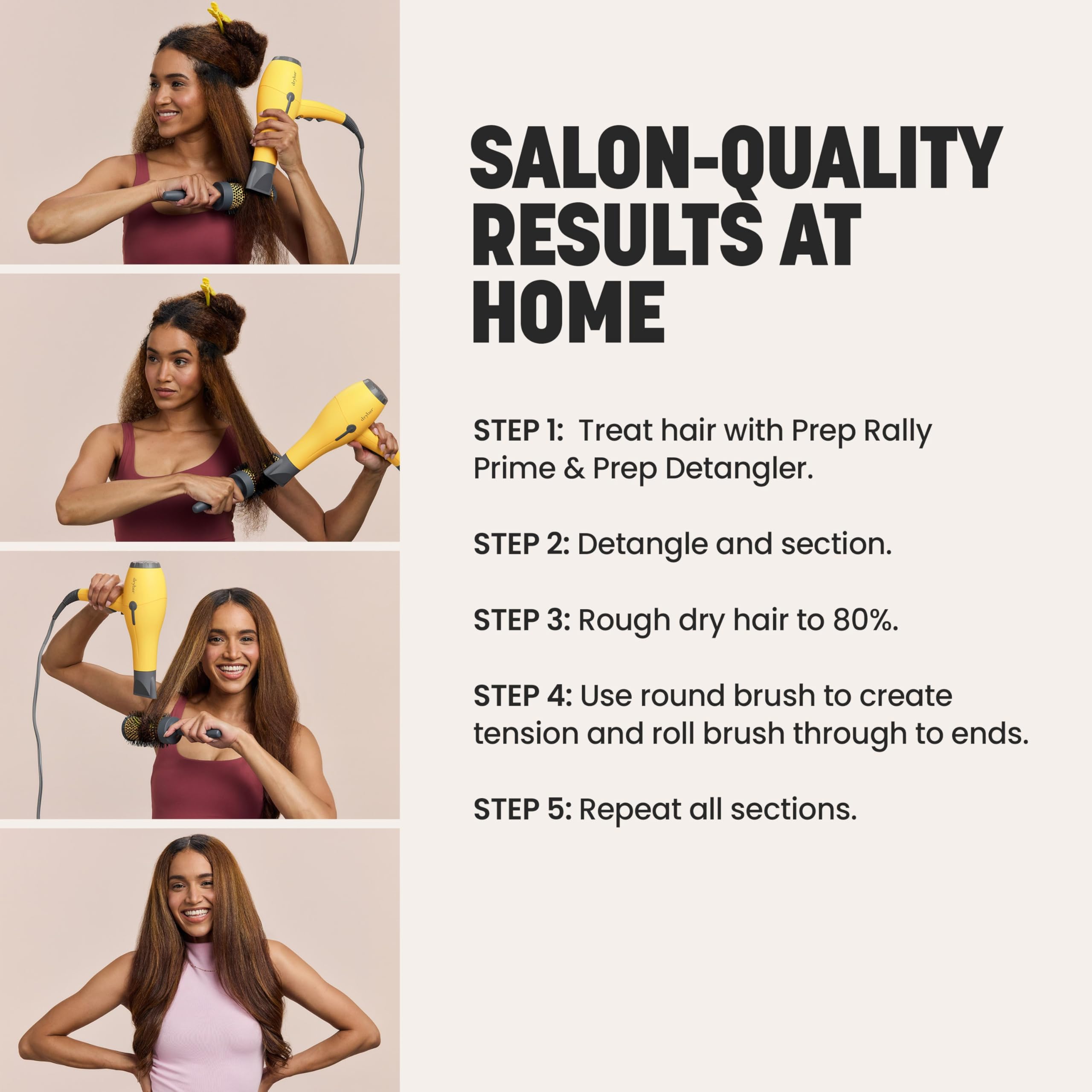 Drybar Buttercup with wave heater for uniform heat and faster drying